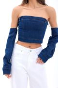 7357 KOT CROP-MAVİ resmi